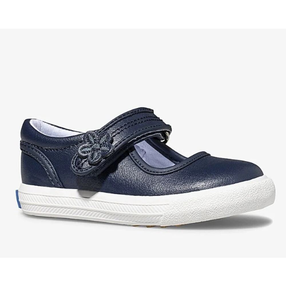 Ked's Ella Navy Mary Jane Velcro Girls Toddler Shoes Size 6.5